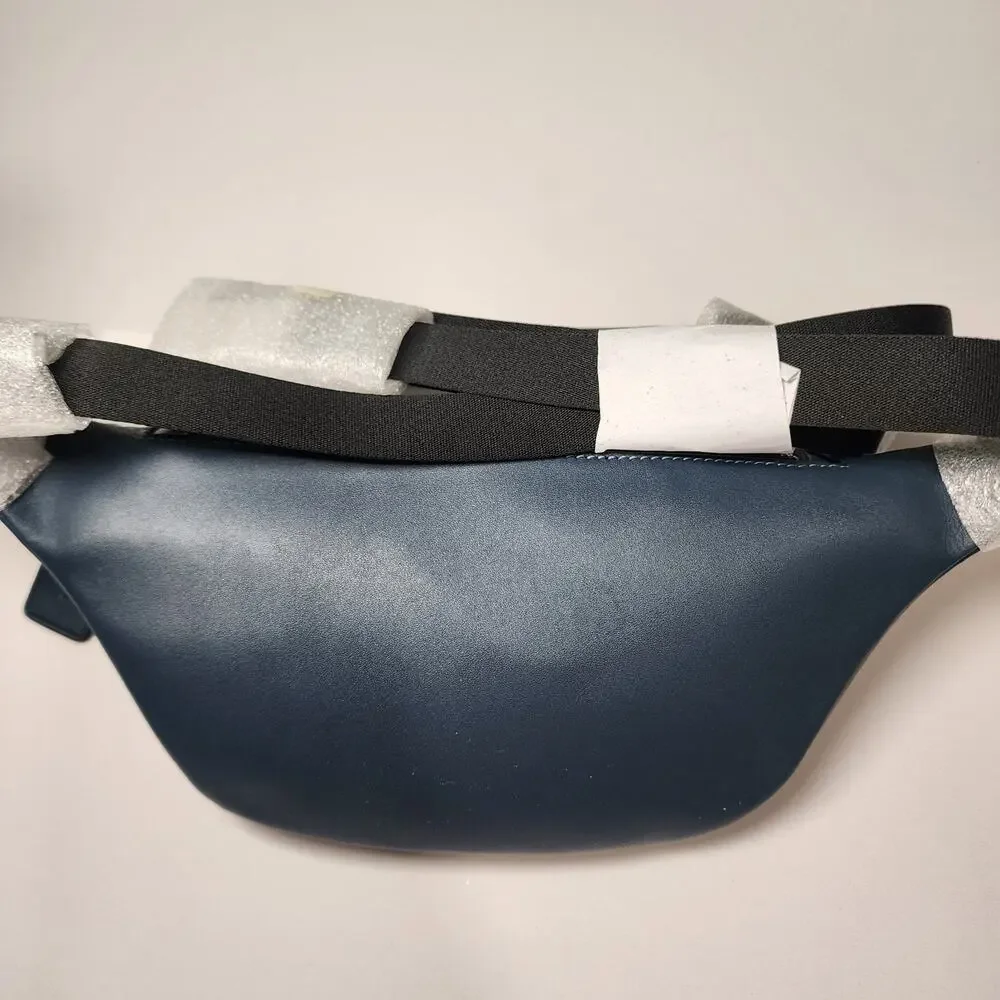 NWT Coach CDF48 Warren Mini Belt Bag Signature Denim Blue
